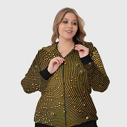 Женский 3D-костюм Золотые камушки, цвет: 3D-черный — фото 2