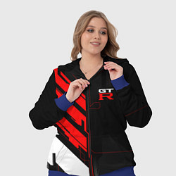 Женский 3D-костюм Nissan GTR - Cyber, цвет: 3D-синий — фото 2