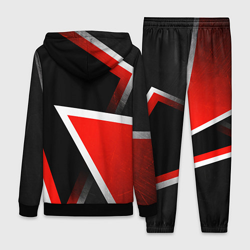 Женский костюм Honda - красные треугольники / 3D-Черный – фото 2