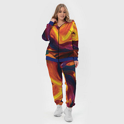Женский 3D-костюм Цветная абстракция colorful, цвет: 3D-синий — фото 2