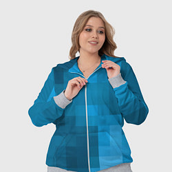 Женский 3D-костюм Minecraft water cubes, цвет: 3D-меланж — фото 2