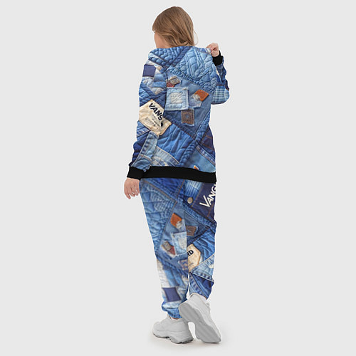 Женский костюм Vanguard jeans patchwork - ai art / 3D-Черный – фото 5