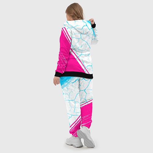 Женский костюм Borussia neon gradient style вертикально / 3D-Черный – фото 5