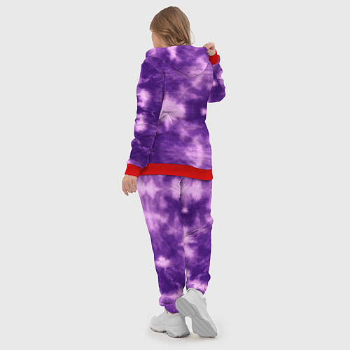 Женский костюм Фиолетовый тайдай / 3D-Красный – фото 5