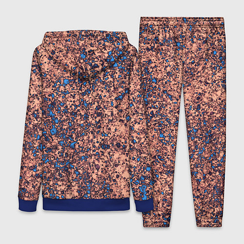 Женский костюм Абстракция земляной с голубым свечением / 3D-Синий – фото 2