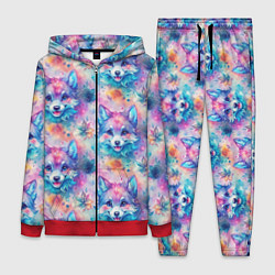 Женский 3D-костюм Фурри мордочки волчонка, цвет: 3D-красный