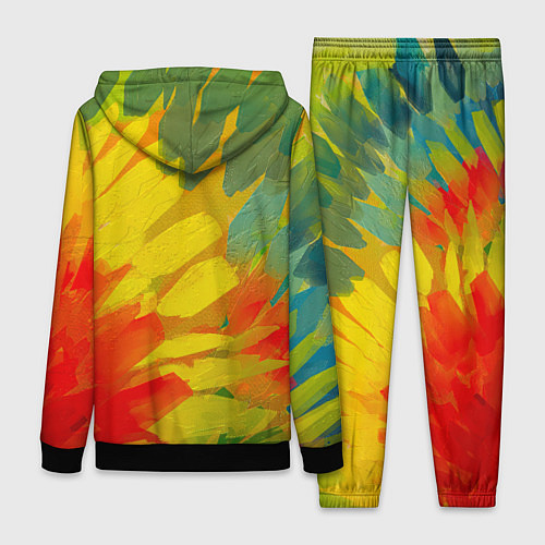 Женский костюм Абстракция цветение акрил / 3D-Черный – фото 2