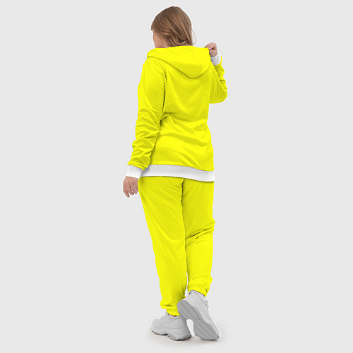 Женский костюм Яркий желтый / 3D-Белый – фото 5