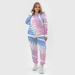 Женский 3D-костюм Полоски в стиле тай дай, цвет: 3D-белый — фото 2