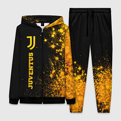 Женский 3D-костюм Juventus - gold gradient по-вертикали, цвет: 3D-черный