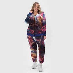Женский 3D-костюм Объемный космос и планеты, цвет: 3D-синий — фото 2
