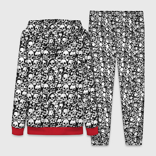 Женский костюм Very much skulls / 3D-Красный – фото 2