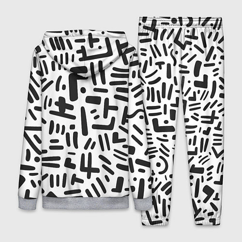 Женский костюм Паттерн линиями / 3D-Меланж – фото 2