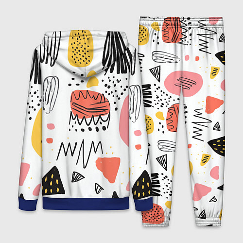 Женский костюм Паттерн узоры / 3D-Синий – фото 2