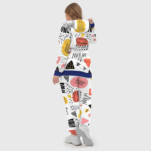 Женский костюм Паттерн узоры / 3D-Синий – фото 5