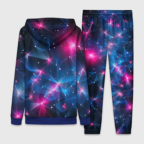 Женский костюм Яркие неоновые вспышки в космосе / 3D-Синий – фото 2
