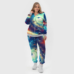 Женский 3D-костюм Полёт к далёкой галактике - нейросеть, цвет: 3D-меланж — фото 2