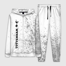 Женский 3D-костюм Tottenham sport на светлом фоне по-вертикали, цвет: 3D-белый