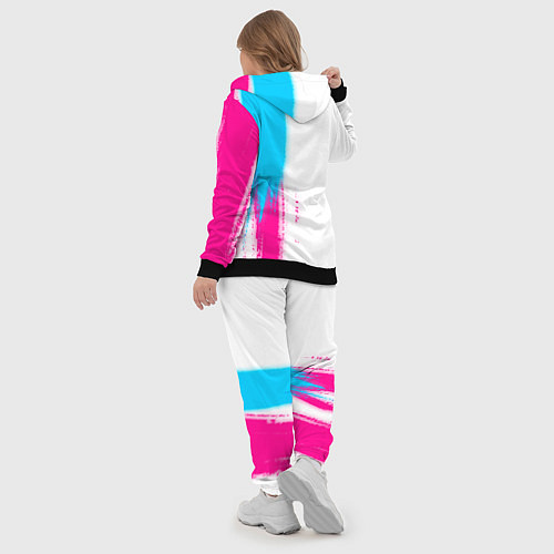 Женский костюм Manchester City neon gradient style по-вертикали / 3D-Черный – фото 5