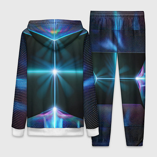 Женский костюм Фантастический портал в космос / 3D-Белый – фото 2