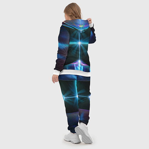 Женский костюм Фантастический портал в космос / 3D-Белый – фото 5