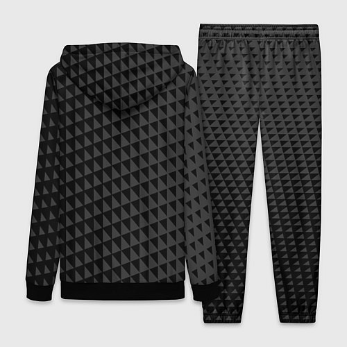 Женский костюм Паттерн из черных треугольников / 3D-Черный – фото 2
