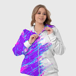 Женский 3D-костюм Neon glitch, цвет: 3D-белый — фото 2