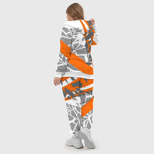 Женский костюм Racing texture / 3D-Белый – фото 5