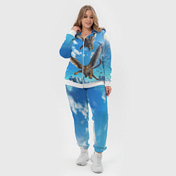 Женский 3D-костюм Летающие тигрята, цвет: 3D-белый — фото 2