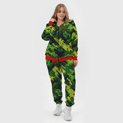 Женский 3D-костюм Camouflage - pattern ai art, цвет: 3D-красный — фото 2