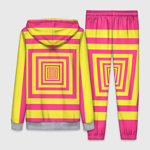 Женский костюм Желтые квадраты трансформация / 3D-Меланж – фото 2