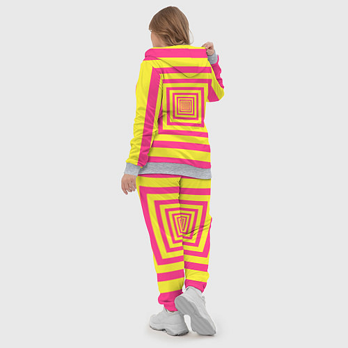 Женский костюм Желтые квадраты трансформация / 3D-Меланж – фото 5