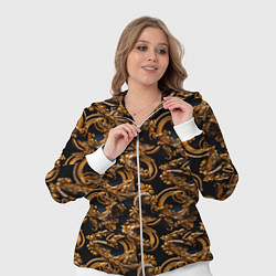 Женский 3D-костюм Изящные завитки паттерн, цвет: 3D-белый — фото 2