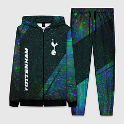 Женский 3D-костюм Tottenham glitch blue, цвет: 3D-черный