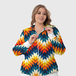 Женский 3D-костюм Этнический орнамент афро, цвет: 3D-белый — фото 2