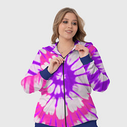 Женский 3D-костюм Тай дай розовый с фиолетовым, цвет: 3D-синий — фото 2