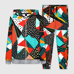 Женский 3D-костюм Abstract patchwork - ai art, цвет: 3D-меланж