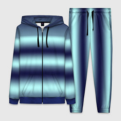 Женский 3D-костюм Полосы градиент, цвет: 3D-синий