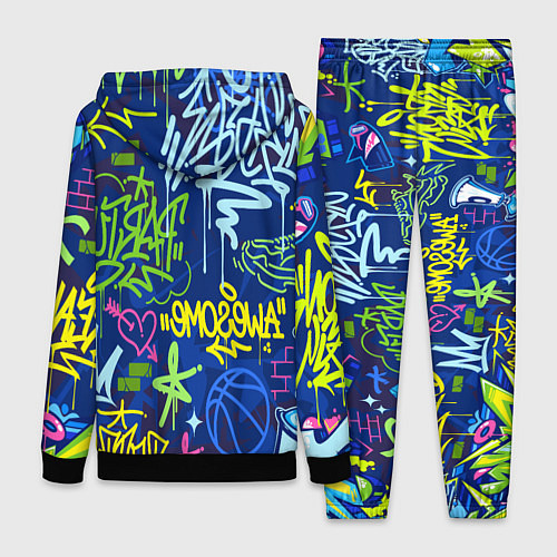 Женский костюм Урбанизм и граффити / 3D-Черный – фото 2