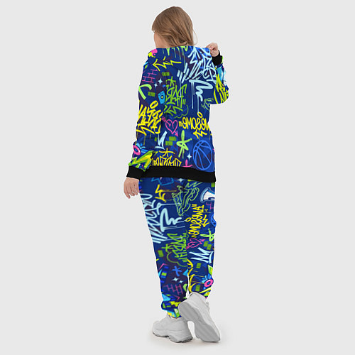 Женский костюм Урбанизм и граффити / 3D-Черный – фото 5