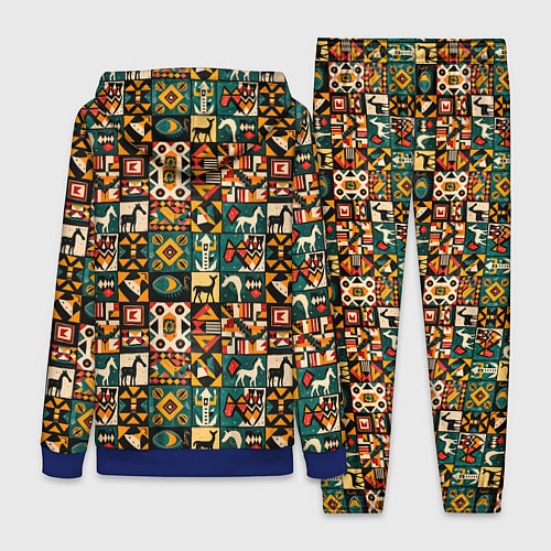 Женский костюм Африканские паттерн животные / 3D-Синий – фото 2