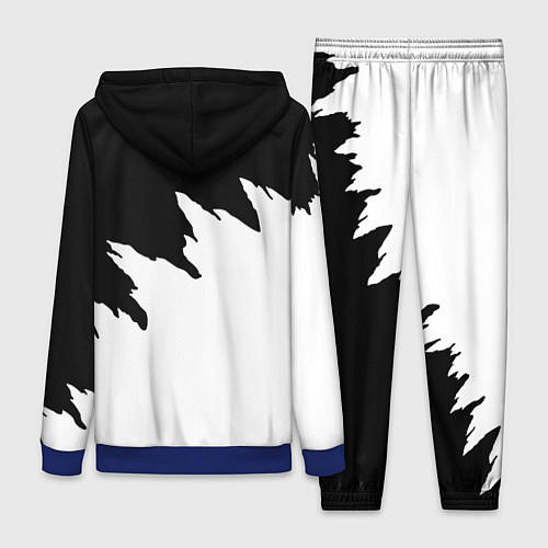 Женский костюм Ведьмак белое лого краски / 3D-Синий – фото 2