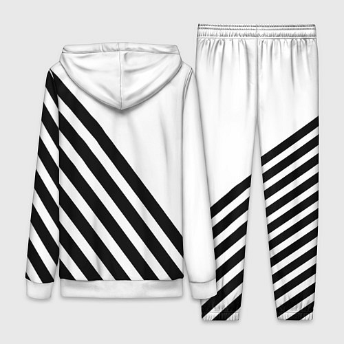 Женский костюм Ювентус полосы / 3D-Белый – фото 2
