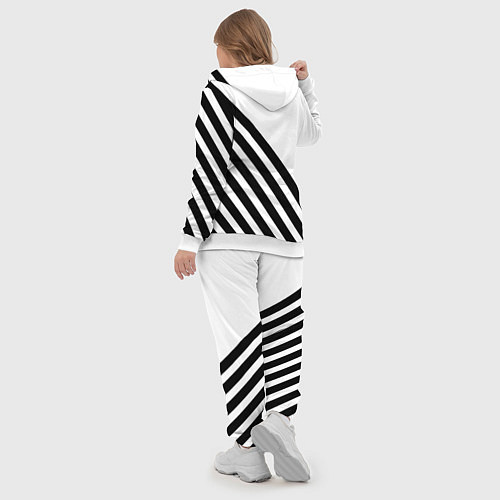 Женский костюм Ювентус полосы / 3D-Белый – фото 5