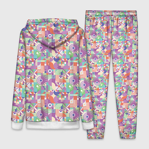 Женский костюм Геометрические фигуры со звездами / 3D-Белый – фото 2