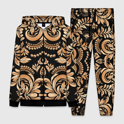 Женский 3D-костюм Славянский этнический узор, цвет: 3D-черный