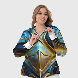 Женский 3D-костюм Объемная синяя текстурная кожа, цвет: 3D-белый — фото 2