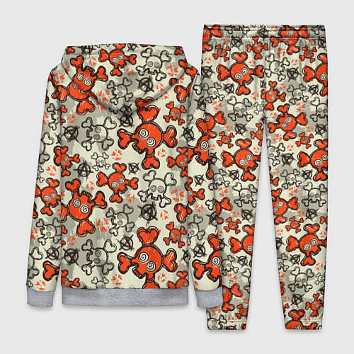 Женский костюм Череп с костями узор / 3D-Меланж – фото 2