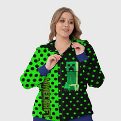 Женский 3D-костюм Minecraft creeper pattern, цвет: 3D-синий — фото 2