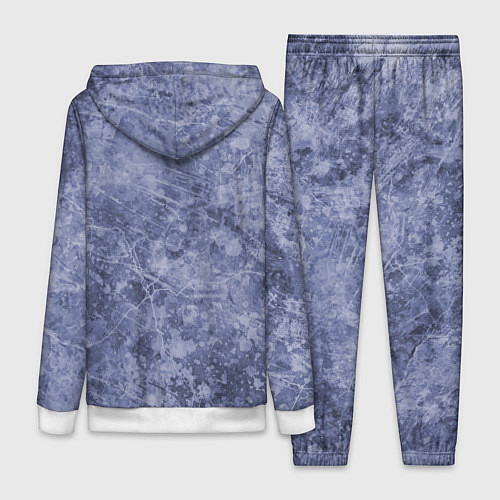 Женский костюм Абстракция - синий лёд / 3D-Белый – фото 2